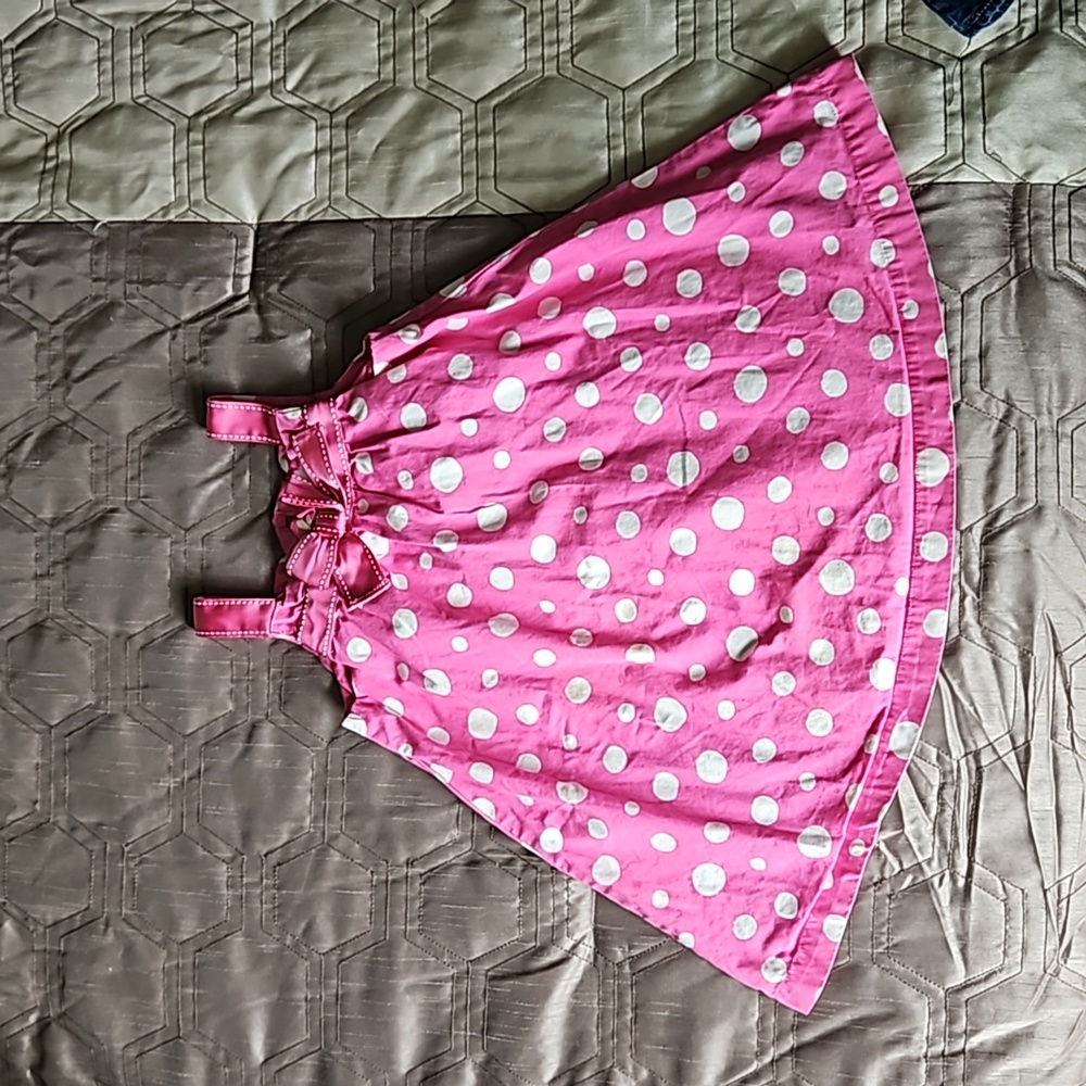 Gymboree Pink with White Polka Dot 12-18 month Dress